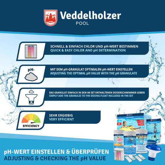 Veddelholzer 5 in 1 Pool Reinigungsset-Poolreiniger