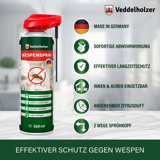Veddelholzer Wespenspray 500ml – effektive Wespenabwehr