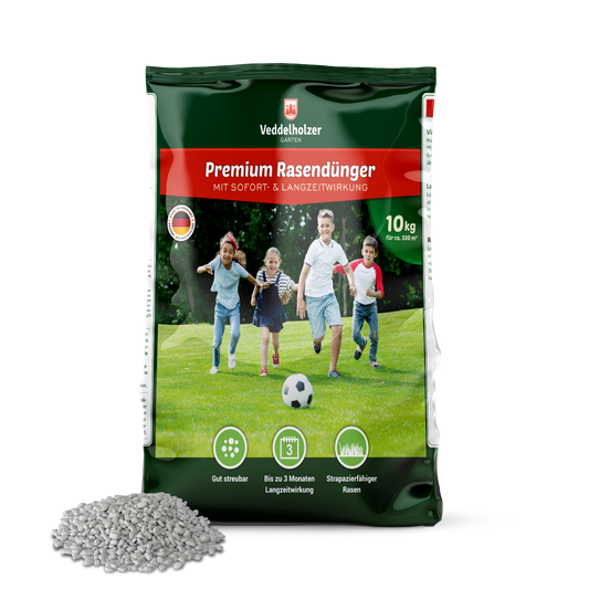 Veddelholzer Garten mineralischer Rasendünger mit Langzeitwirkung ideal für Frühjahr und Sommer