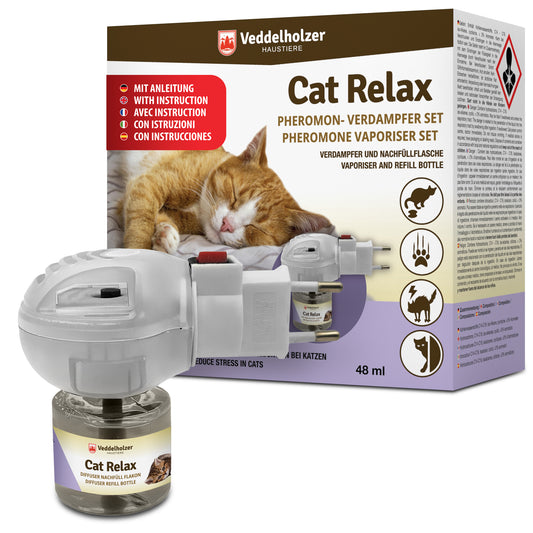 Veddelholzer Pheromone Katzen Diffusor Set Verdampfer + 48ml Flakon