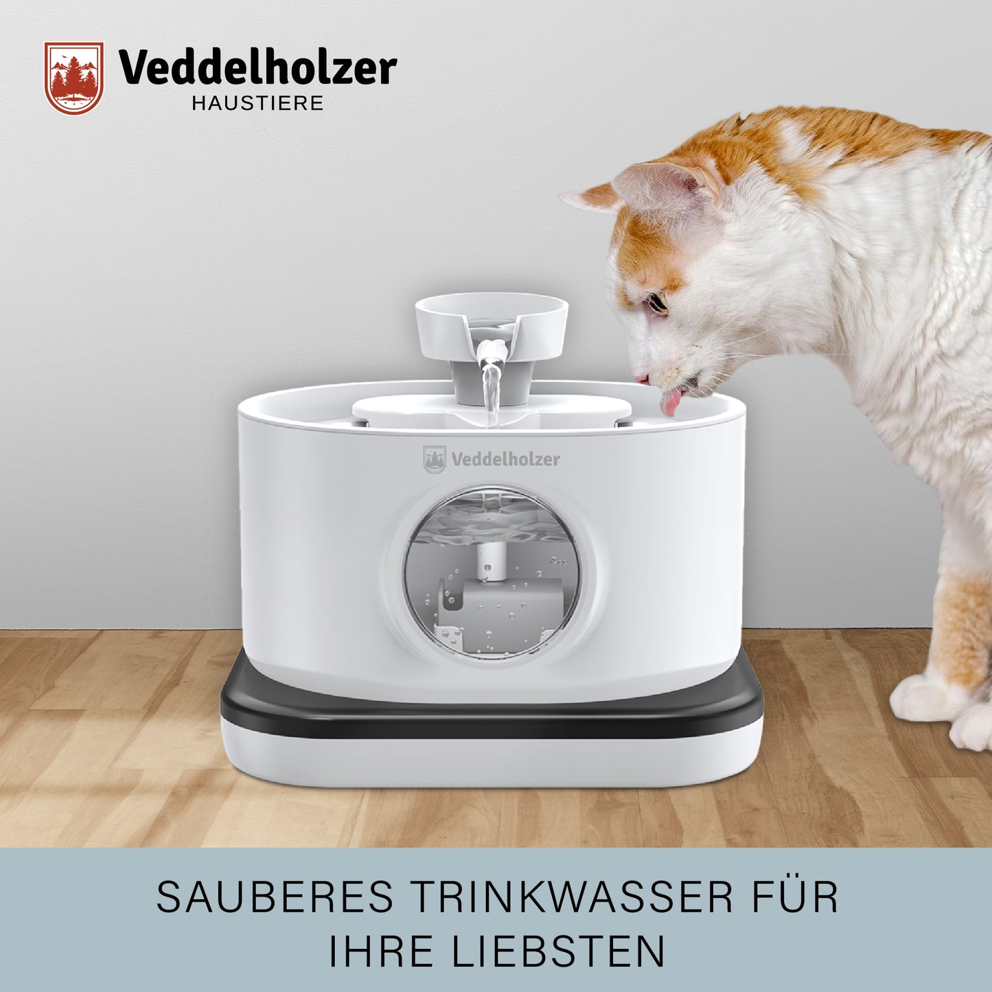 Veddelholzer Katzenbrunnen Filter Set – 6 Filter + 3 Ersatzschwämme