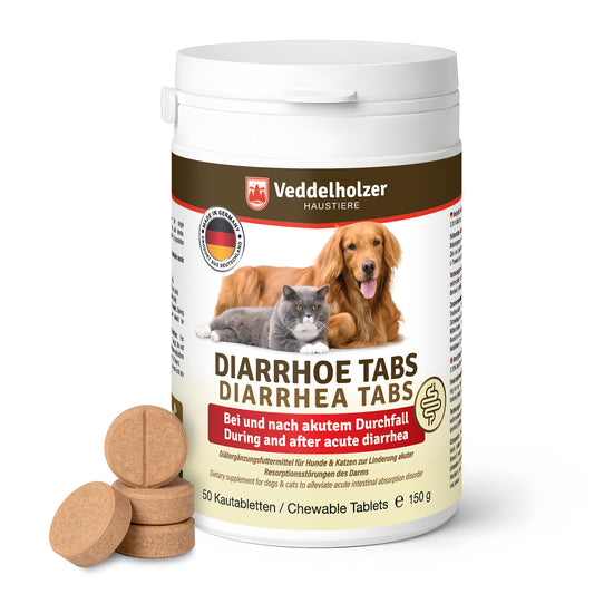 Veddelholzer Diarrhoe Kautabletten 50 Stück – für Hunde & Katzen