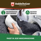 Veddelholzer Hundebett Dunkelgrau – Waschbar (Größenwahl)