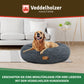 Veddelholzer Hundebett Dunkelgrau – Waschbar (Größenwahl)