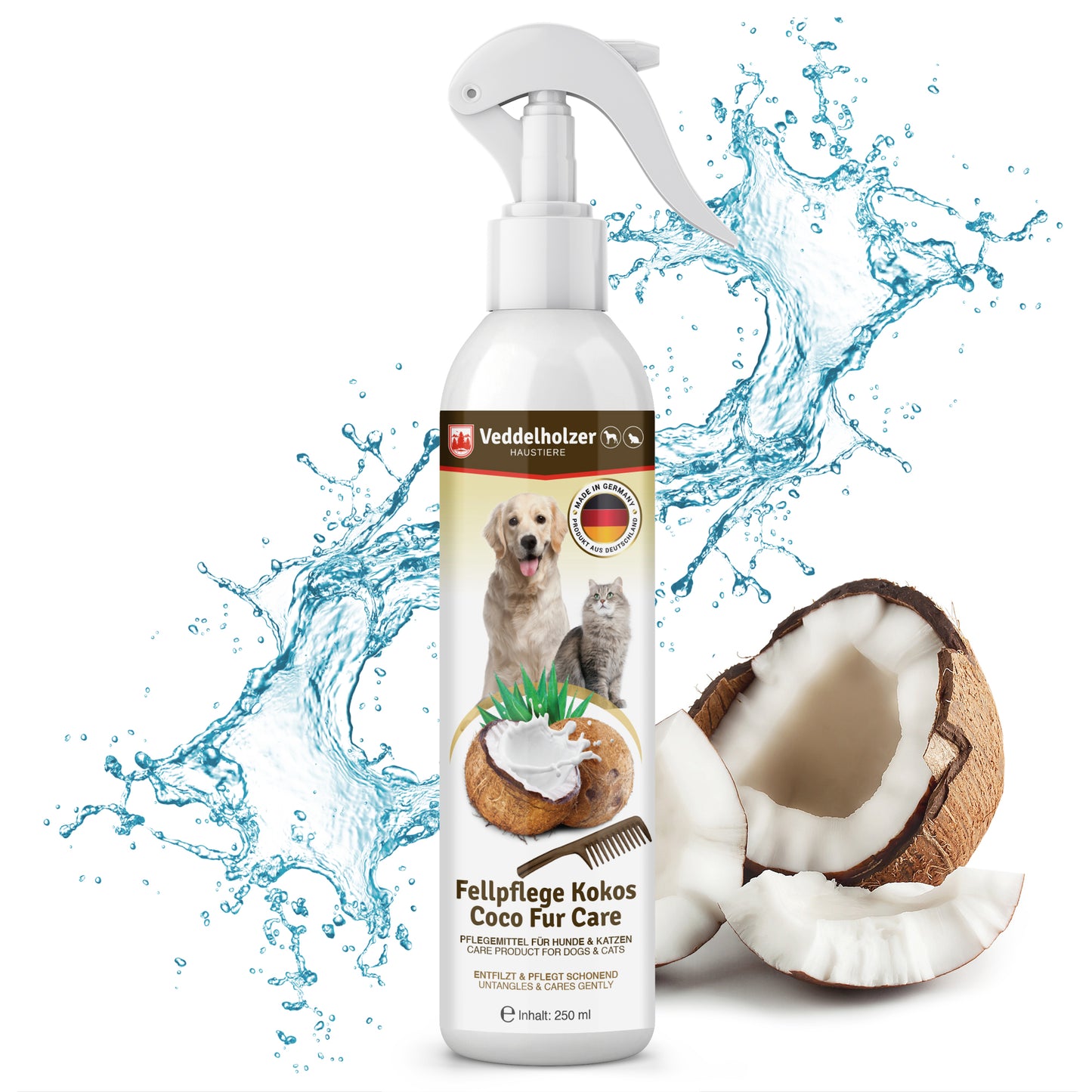 Veddelholzer Kokos Fellpflege Hund & Katze