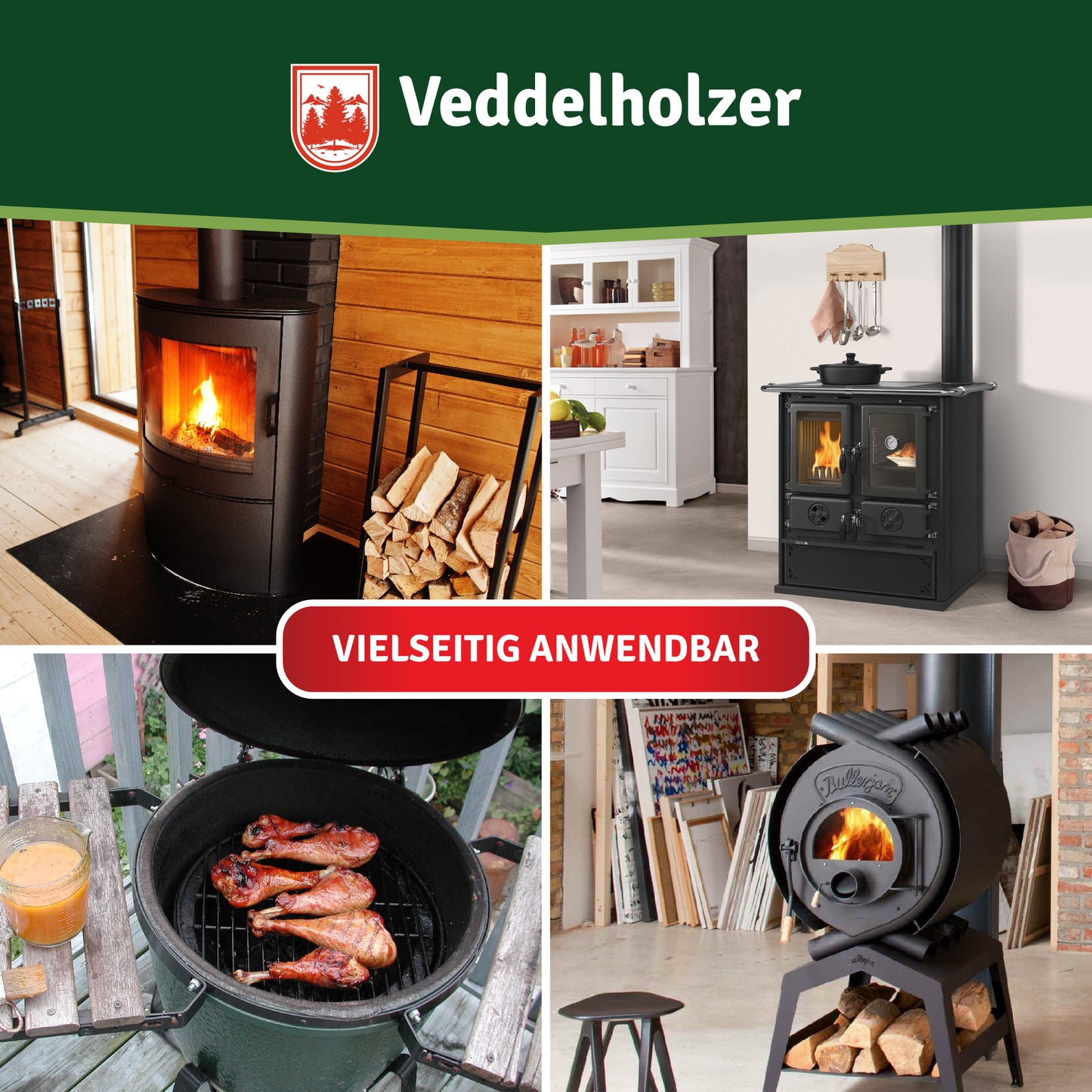 Veddelholzer Ofendichtschnur – Hitzebeständig für Kamin & Ofen (Größenwahl)