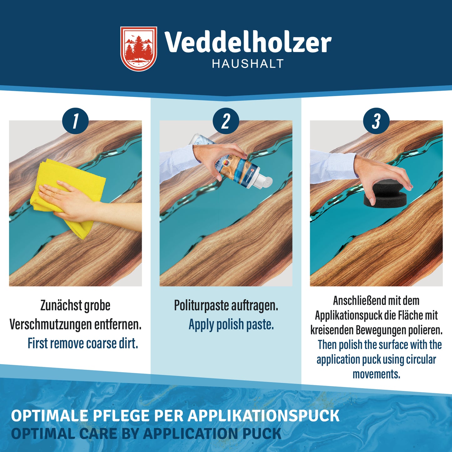Veddelholzer Profi Polierpaste 200ml – inkl. Polierschwamm