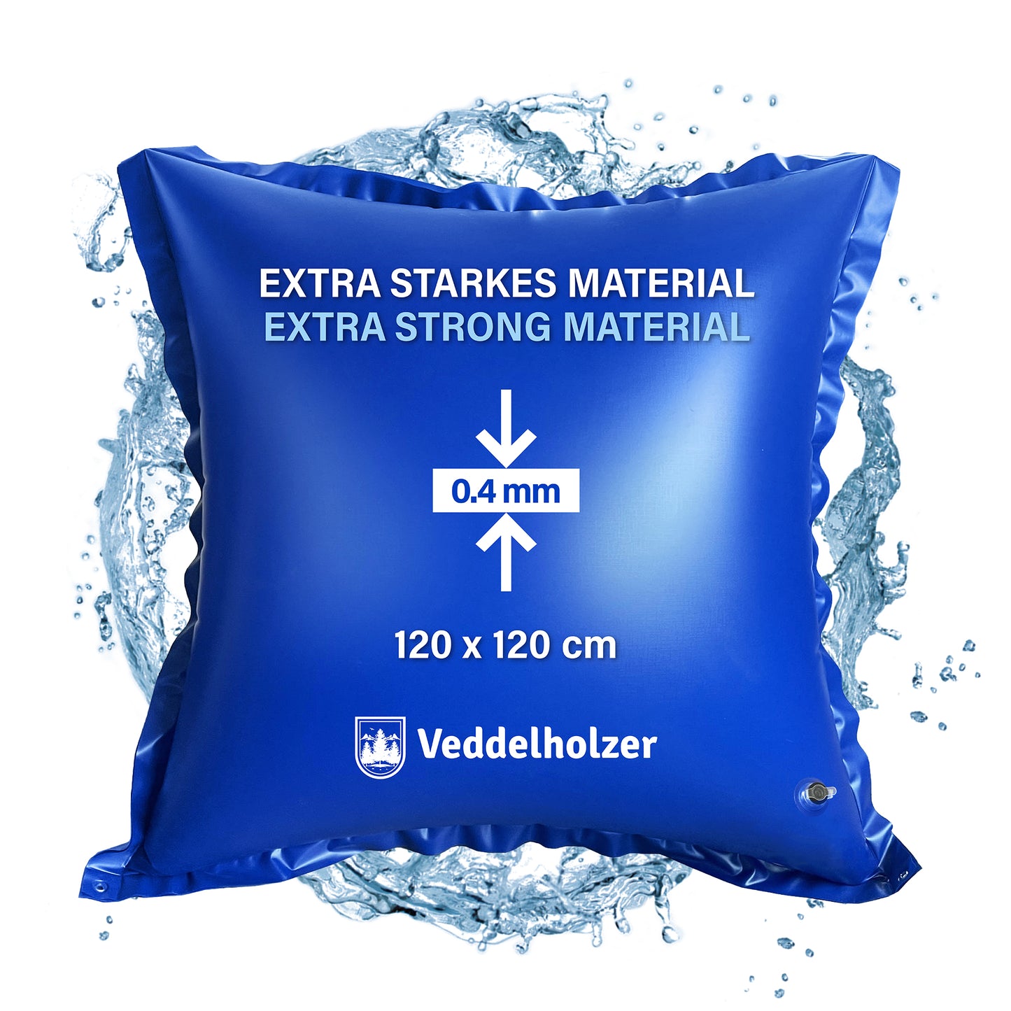 Veddelholzer XXL Luftkissen 120x120cm – für Pool Überwinterung