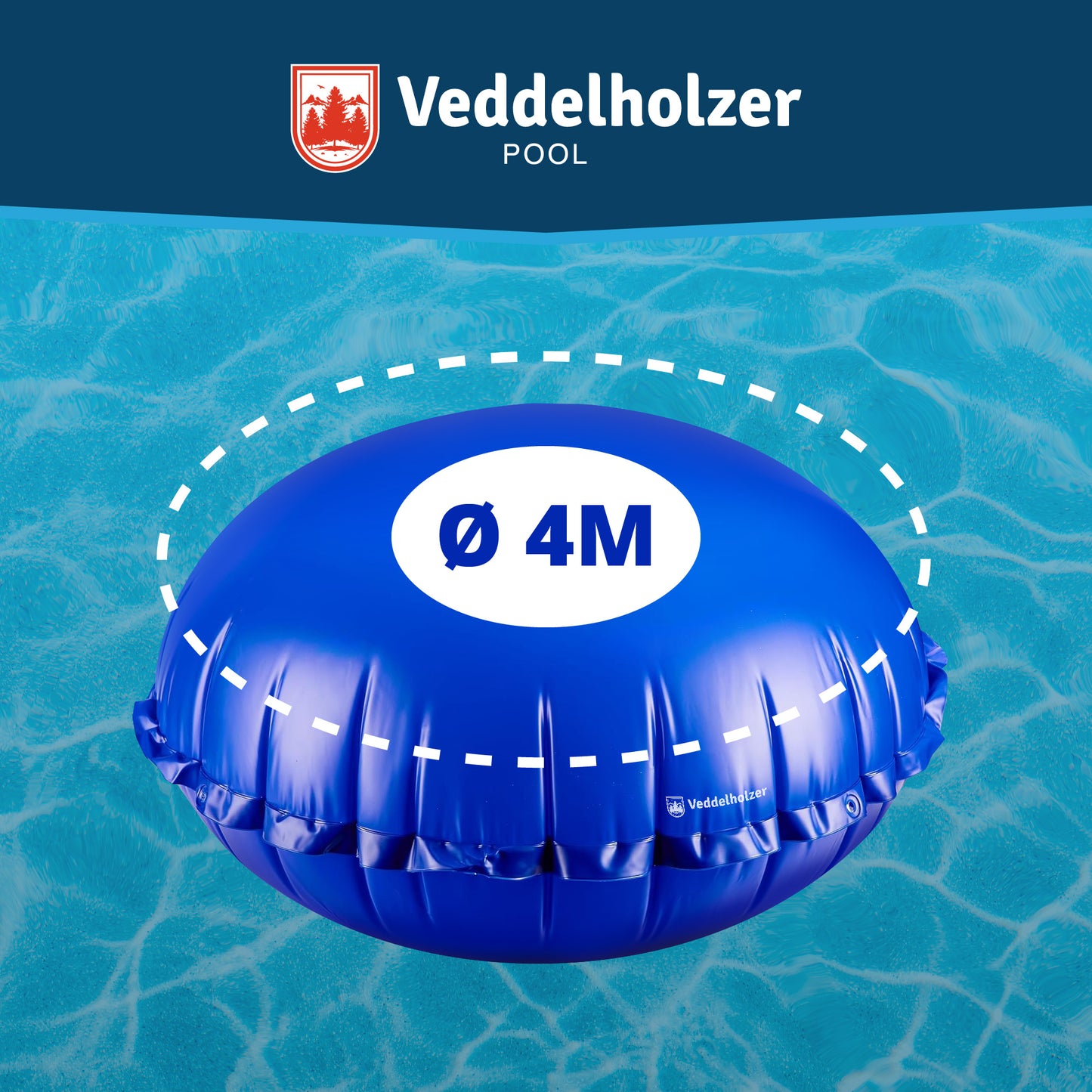Veddelholzer Poolkissen 4m – Winterkissen für Pools
