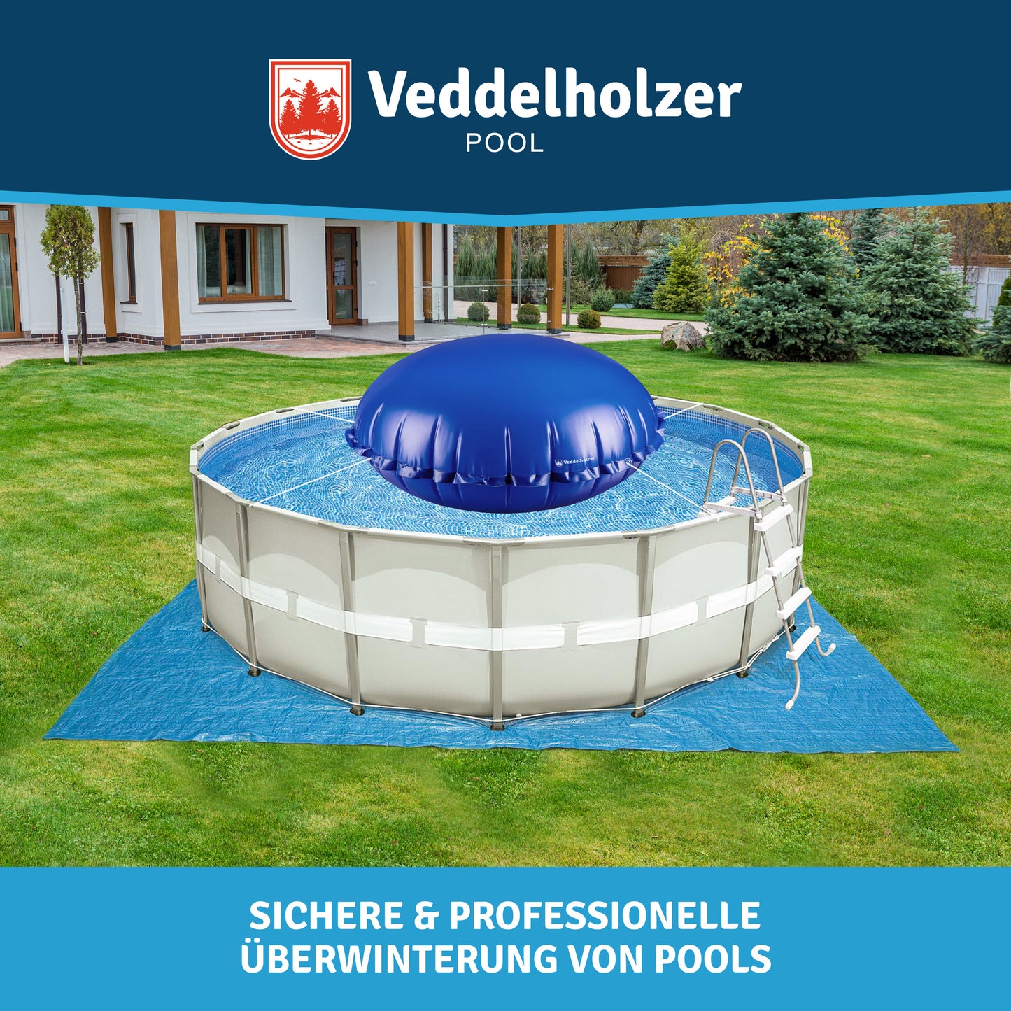 Veddelholzer Poolkissen 2m – Winterkissen für Pools