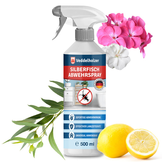 500 ml Papier- & Silberfisch Abwehrspray Laborgeprüfte Wirksamkeit