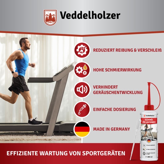250 ml 100% reines Silikonöl Laufband mit Dosierkappe & Pipette