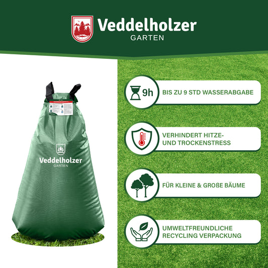 2 x 75 l Baumbewässerungssack mit Reißverschluss kombinierbar