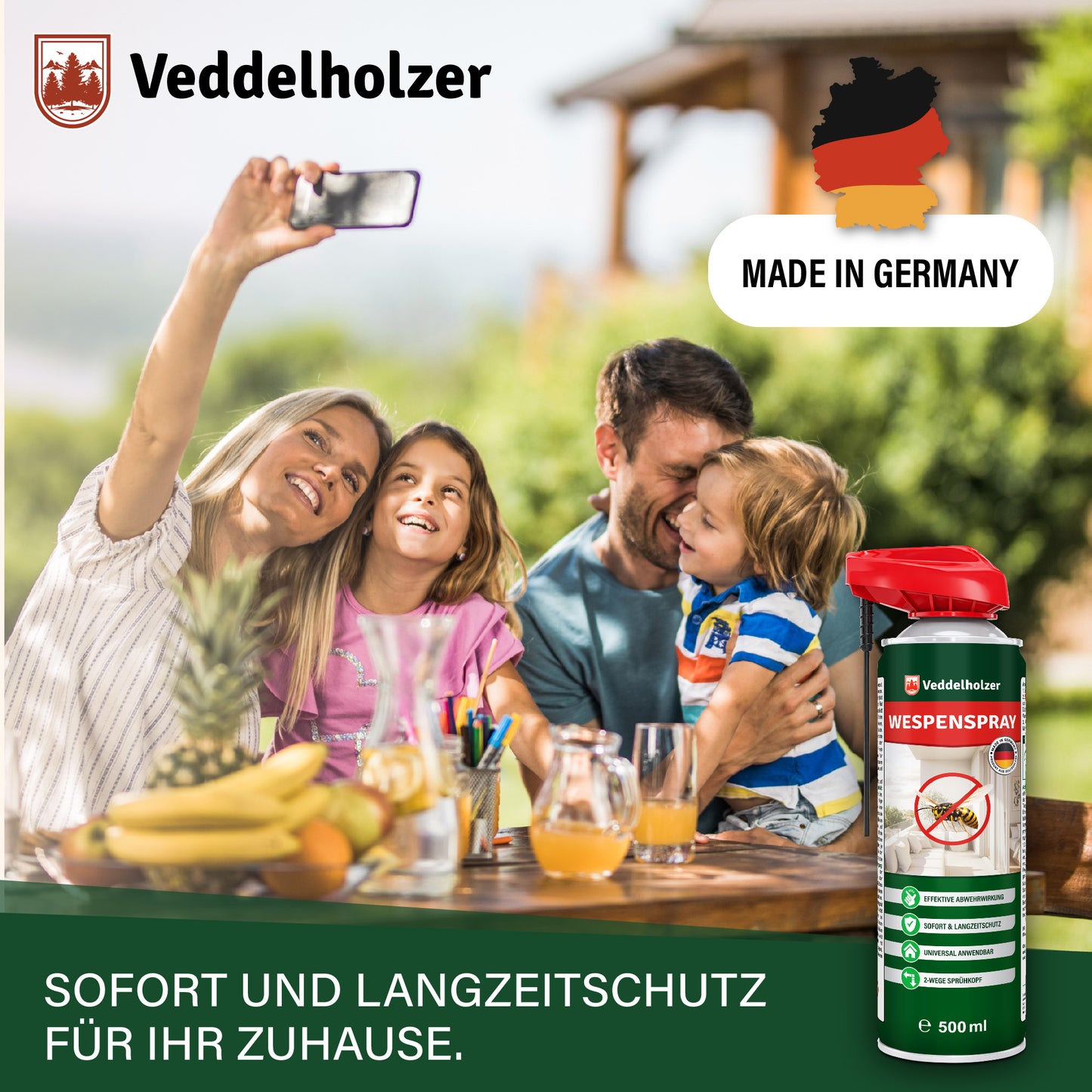 Veddelholzer Wespenspray 500ml – effektive Wespenabwehr