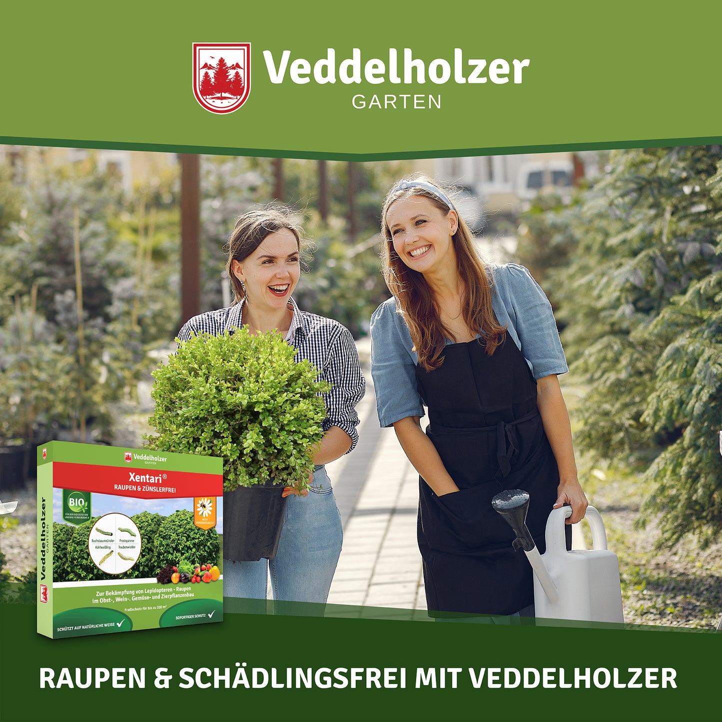 Veddelholzer Xentari Raupenfrei Bio Insektizid – 16 x 2g
