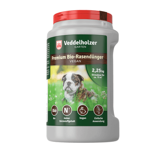 Bio Rasendünger im wiederverwendbarem Handstreuer
