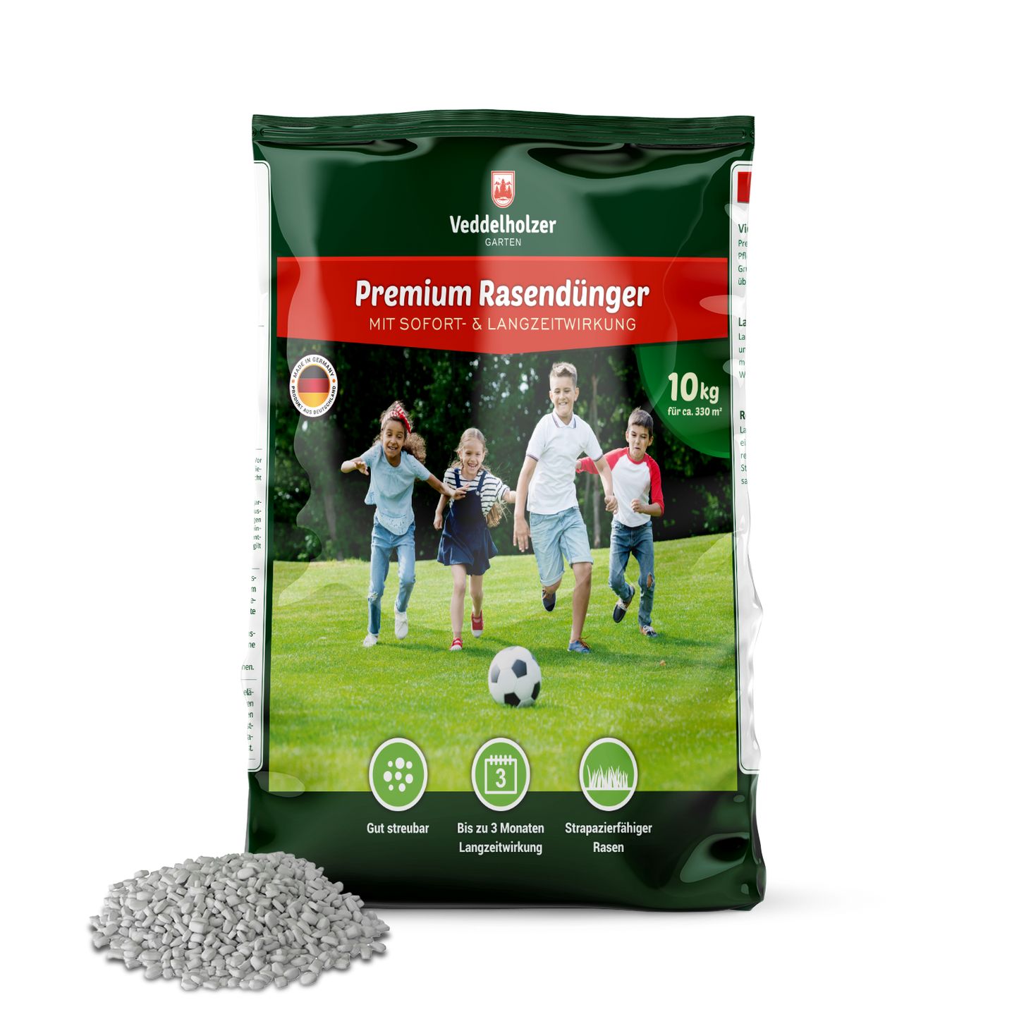 Veddelholzer Garten mineral lawn fertilizer with long-lasting effect ideal for spring and summer