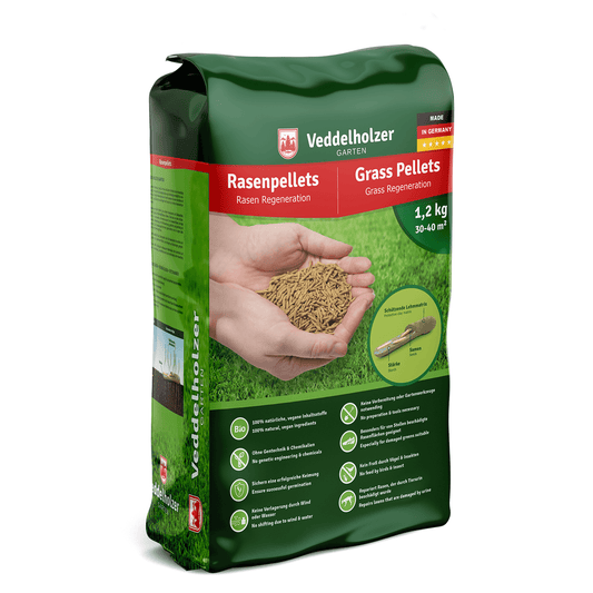 Rasenpellets Rasensamen Regeneration