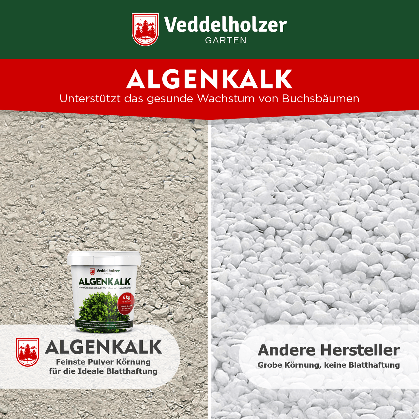 DER SIEGER 09/2020 Veddelholzer 6kg organic algae lime 100% pure powder from seaweed